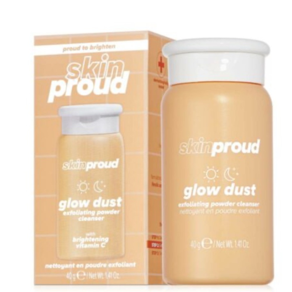 Skin Proud Glow Dust Water Activated Exfoliating Cleansing Powder 1.4oz